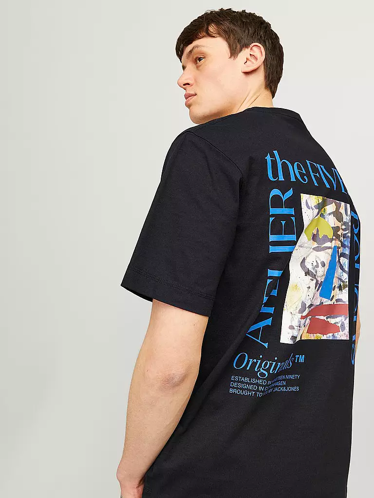 JACK & JONES T-Shirt JORBROOKLYN schwarz