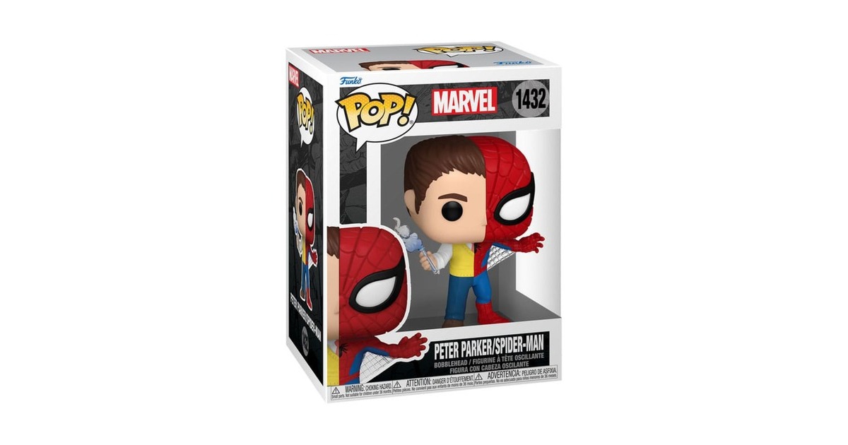 FunkoMarvel POP! Vinyl Figure Peter Parker / Spider-man 9 cm speelfiguur
