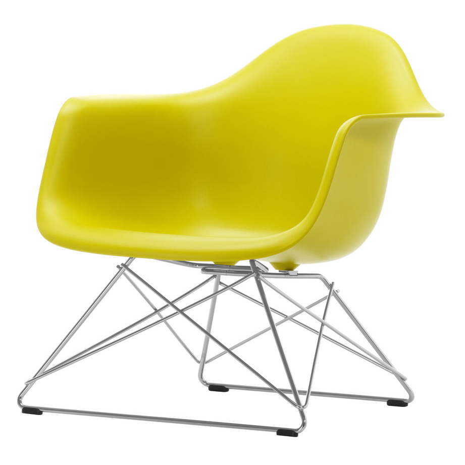 Fauteuil LAR RE chroom Mustard
