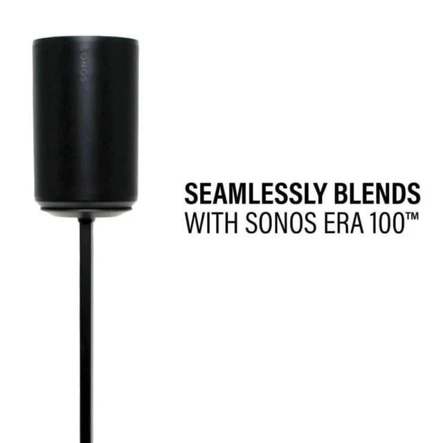 SANUS Gulvstander Justerbar til Sonos ERA 100 Single Sort