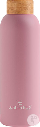 Waterdrop Bouteille Thermo Inox Pastel Rose Mat 600ml 1 Pièce