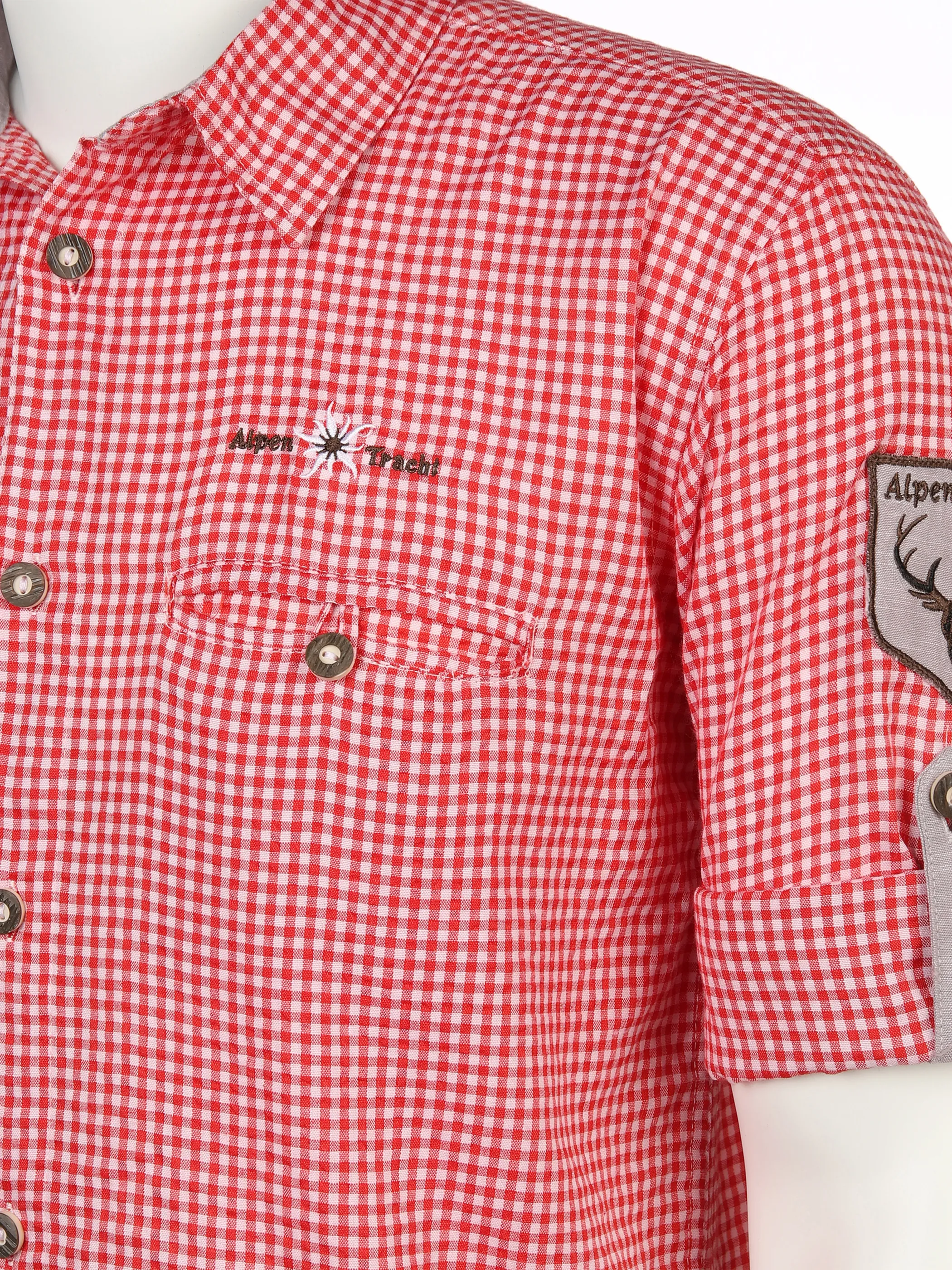 Herren Trachtenhemd im Karo-Look