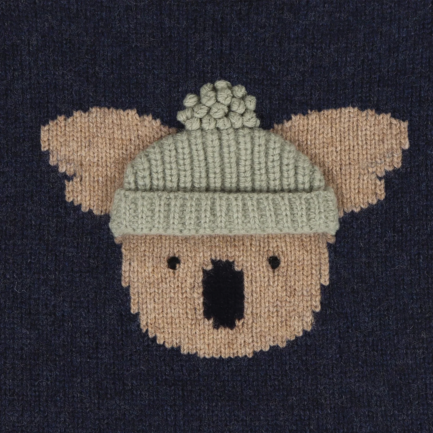 Denn Merino Wool Sweater | Koala | Blue Marine Melange