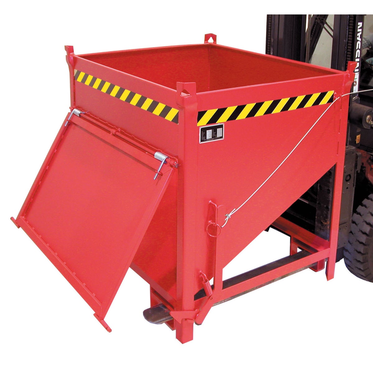 Bauer SGK 75 silocontainer, geschilderd, vuurrood