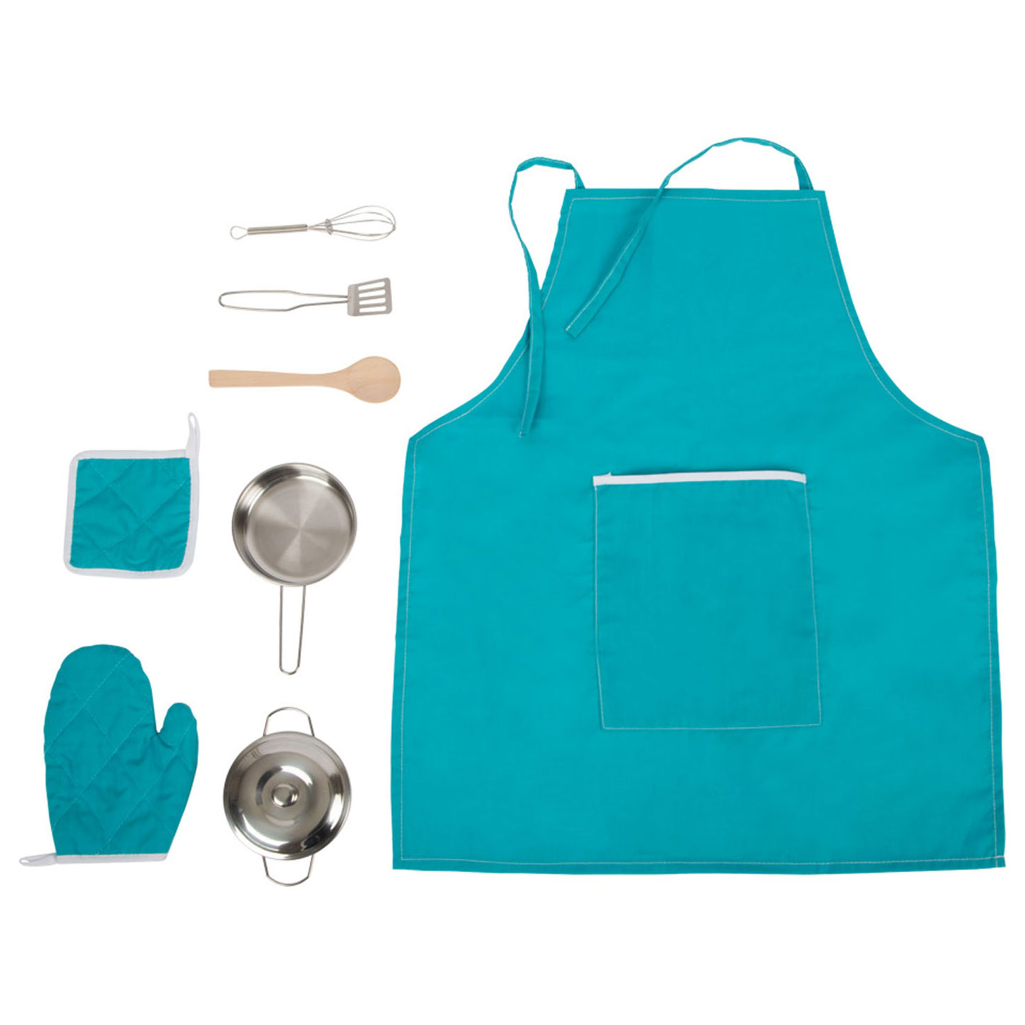 Small Foot-Speel Kookset met Schort, 9dlg.