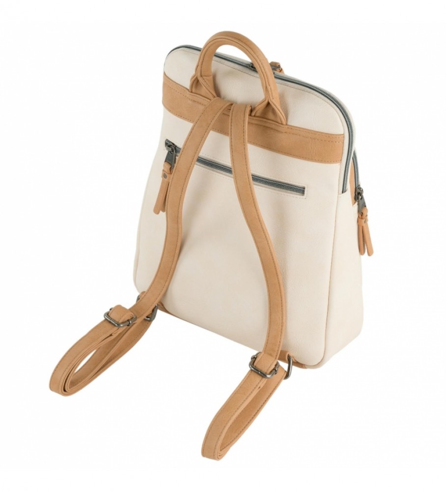 Mochila Lois Galatea bege, marrom
