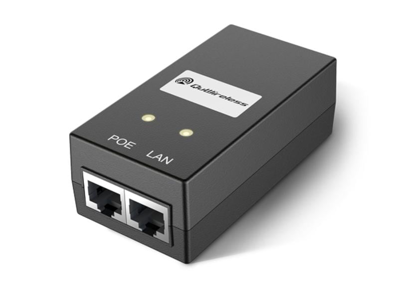 QuWireless PoE Injector QuPSU P248E Passiv PoE 24V, 0.8A Passiv PoE-Injector QuPSU P248E mit 24V, 0.8A für Teltonika RUT-Serie LTE-Router in einem QuSpot, QuMax oder QuMini Outdoor-Gehäuse