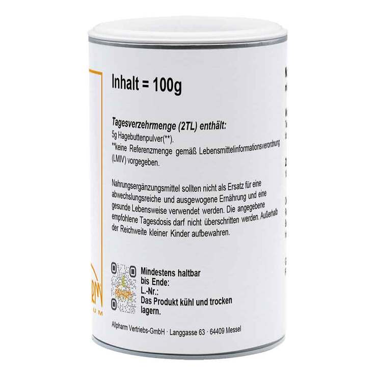 Hagebutten Pulver Premium Allpharm, 100 g
