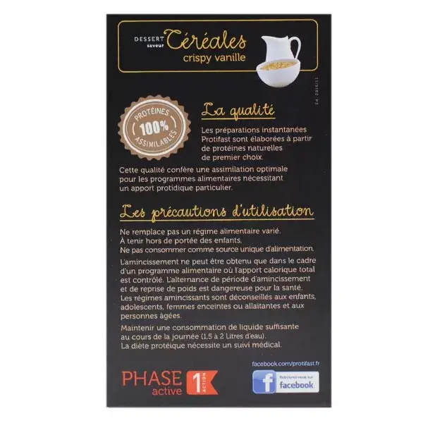Cereal Protifast High-Protein Dessert Crispy Vanilla 7 Sachês