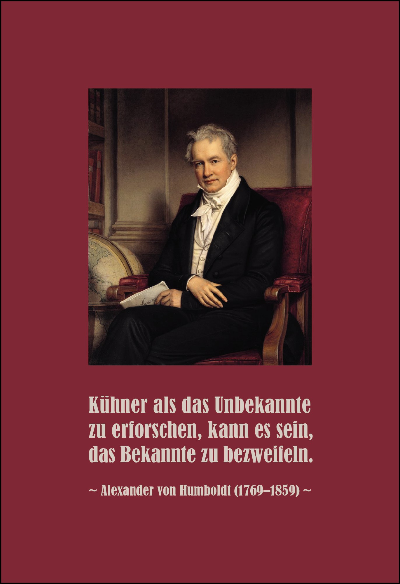 Postkarte 'Kühner als das Unbekannte zu' günstig bestellen