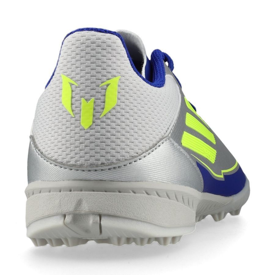 adidas F50 Messi League TF La Vida Rapida - Argenté/Jaune/Bleu Enfant