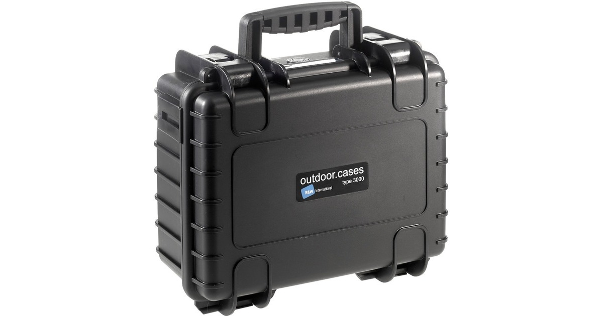 B&Woutdoor.case type 3000 koffer  (Zwart)