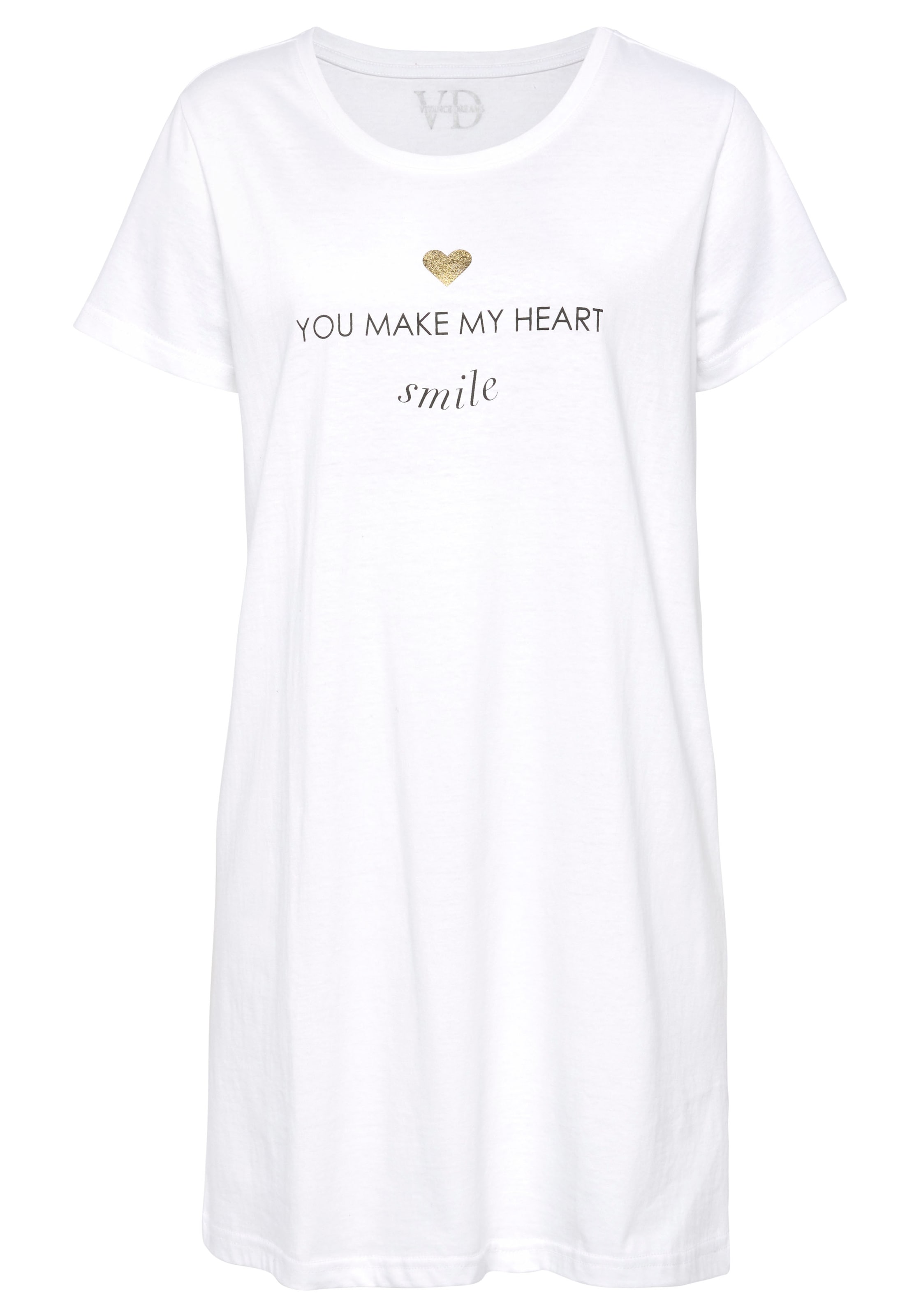 Vivance Dreams Sleepshirt mit Foliendruck