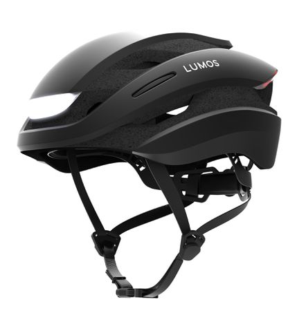 ULTRA MIPS Velohelm mit Front- und Rücklicht  schwarz  54-61CM
