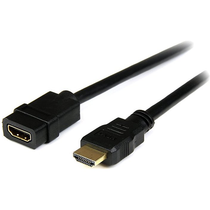 StarTech.com Rallonge HDMI 2m - Câble HDMI Mâle vers Femelle - Rallonge de Câble HDMI 4K - Câble HDMI UHD 4K 30Hz avec Ethernet M/F - Câble HDMI 1.4 Haut Débit - Rallonge de Cordon HDMI