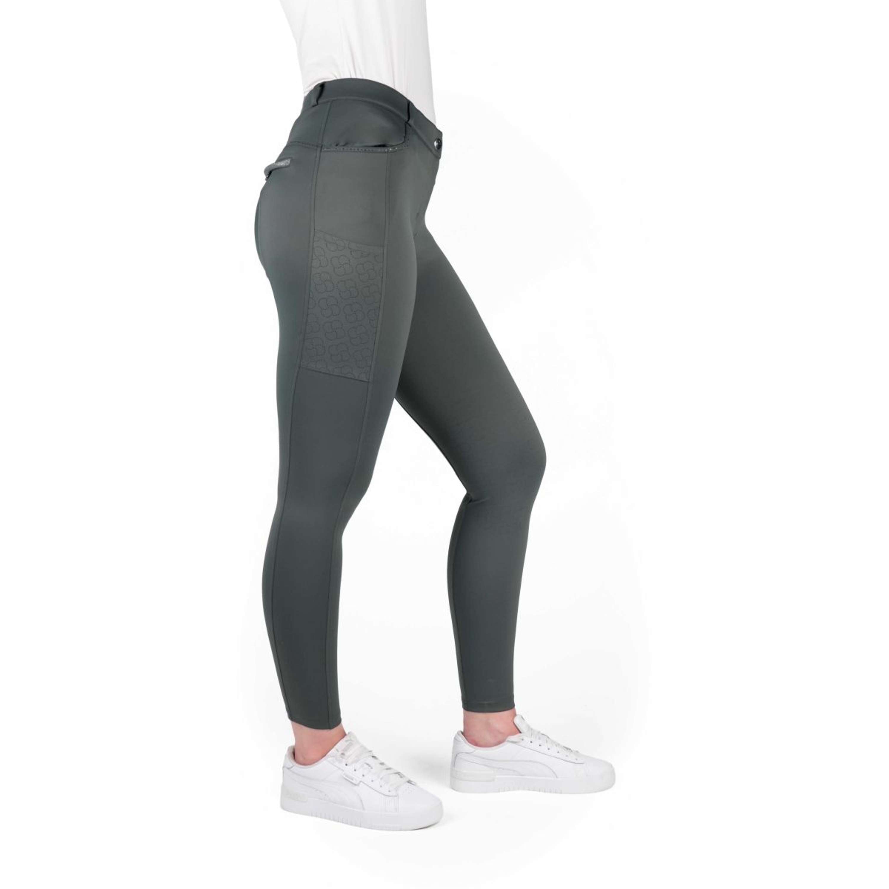 EQUITHÈME Rijbroek Capucine Full Grip Grijs