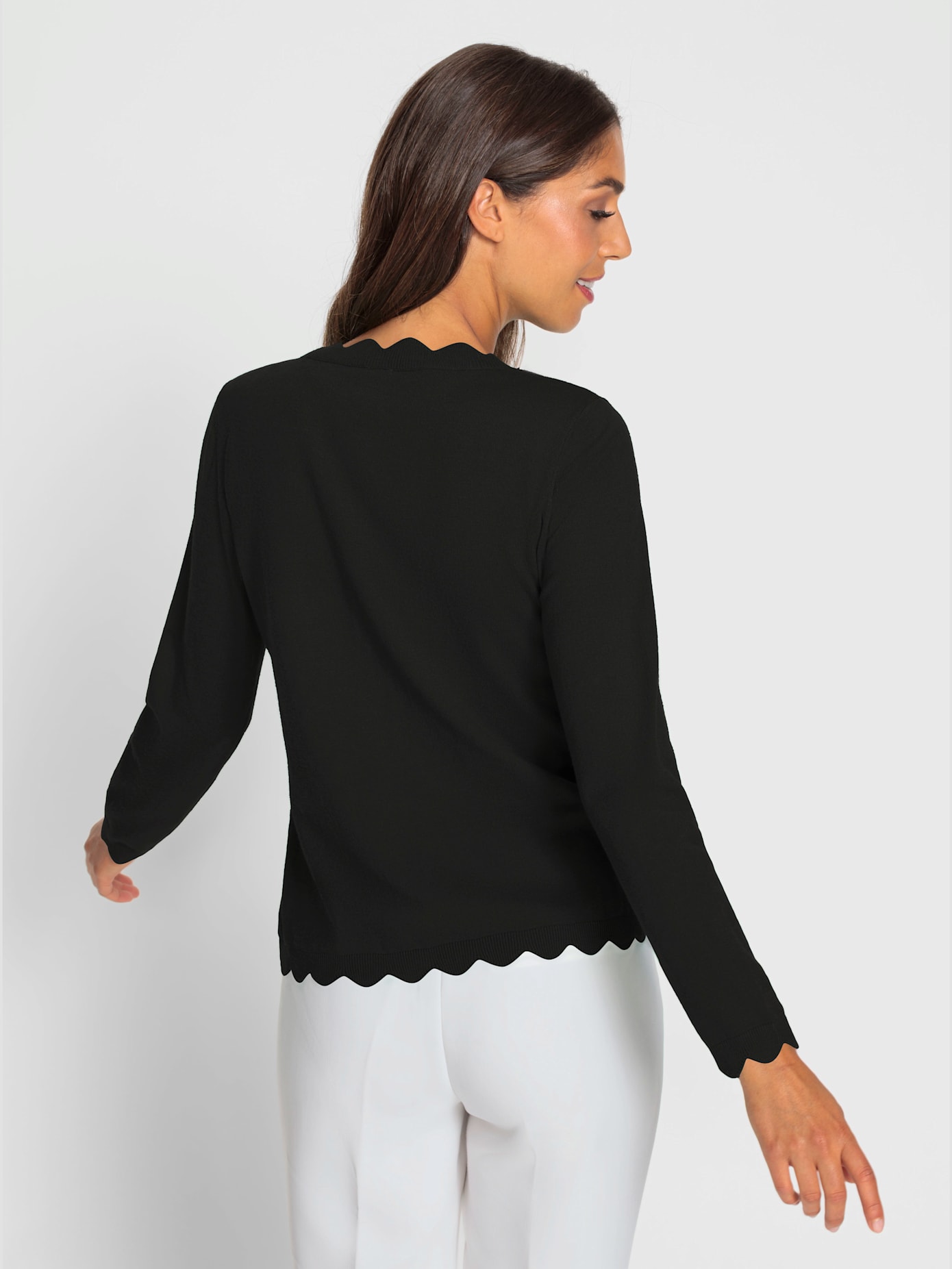 Veste en tricot glissière double-sens