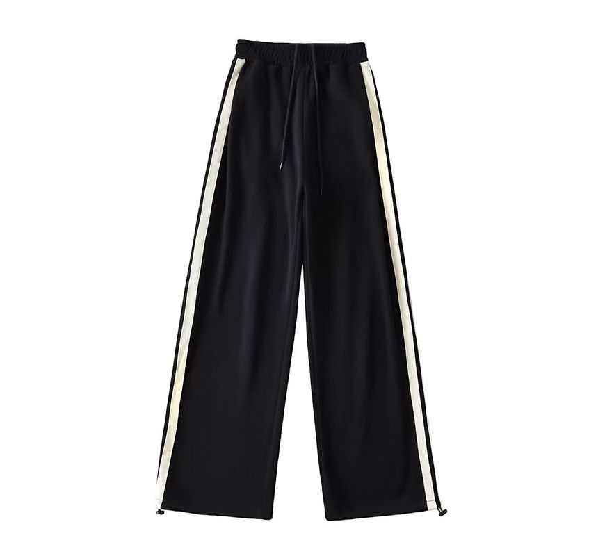 Amyway - Joggingbroek met hoge taille en trekkoord en dubbele streep