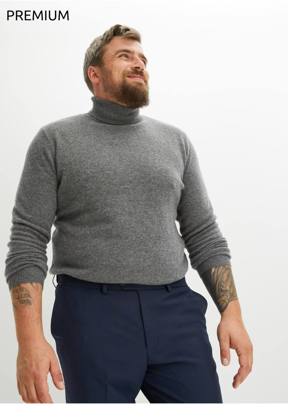 Pull en laine avec teneur en Good Cashmere Standard®, col roulé