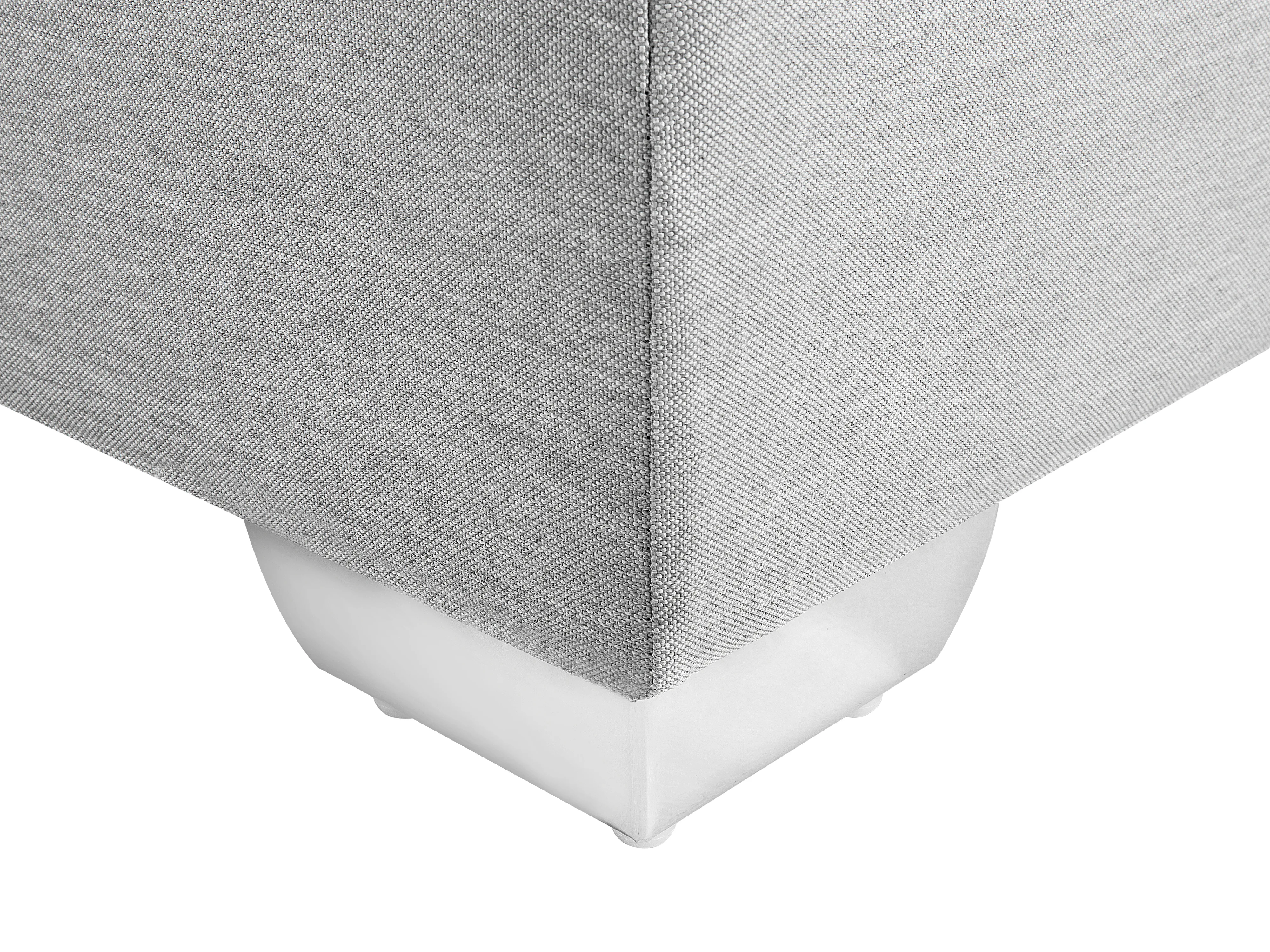 Boxspring Stof ADMIRAL 180 x 200 cm Lichtgrijs