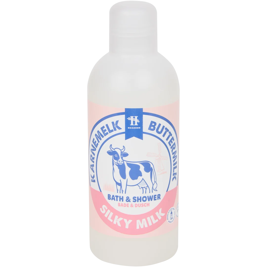 Hegron bad- en douchecrème Karnemelk 1 liter
