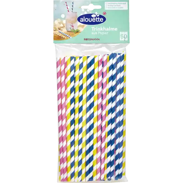 Trinkhalme aus Papier