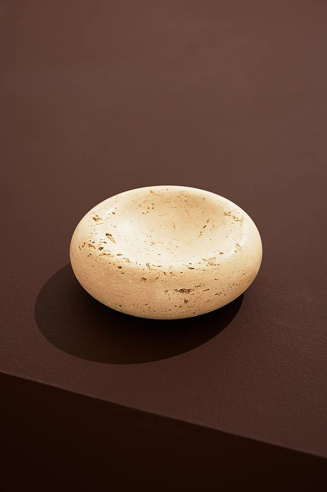 Moon skål travertine Ø15 cm