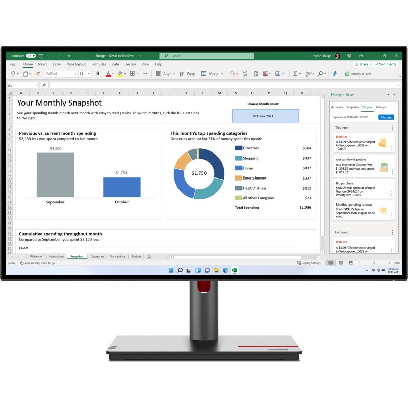 Lenovo ThinkVision P27h-30 écran plat de PC 68,6 cm (27