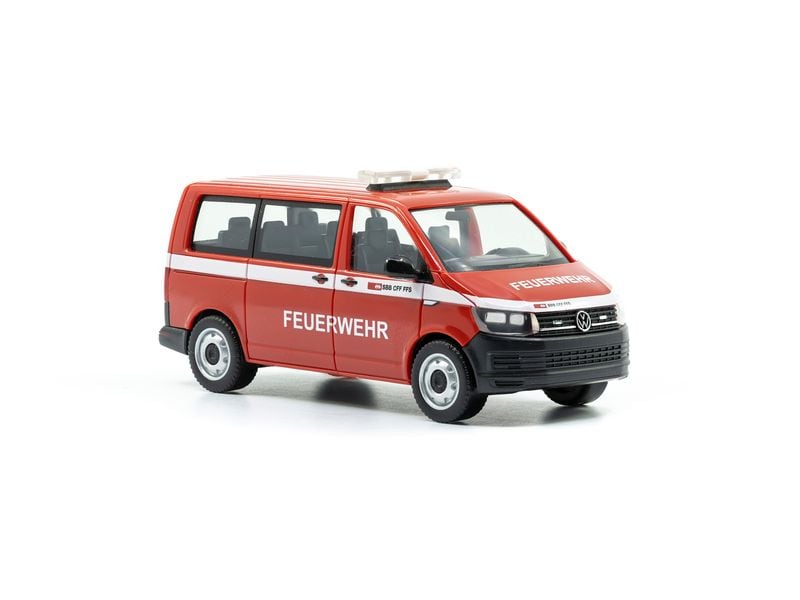 ACE VW T6 Feuerwehr Einsatzfahrzeug 1:87 Miniatur Einsatzfahrzeug der SBB Feuerwehr