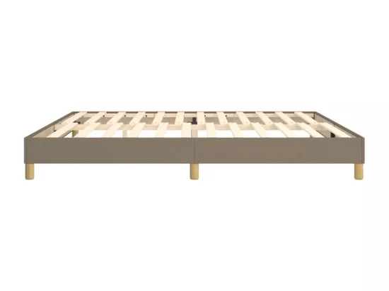 Sommier à lattes de lit Taupe 200x200 cm Tissu