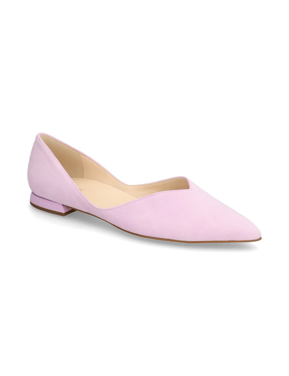 Veloursleder Ballerina