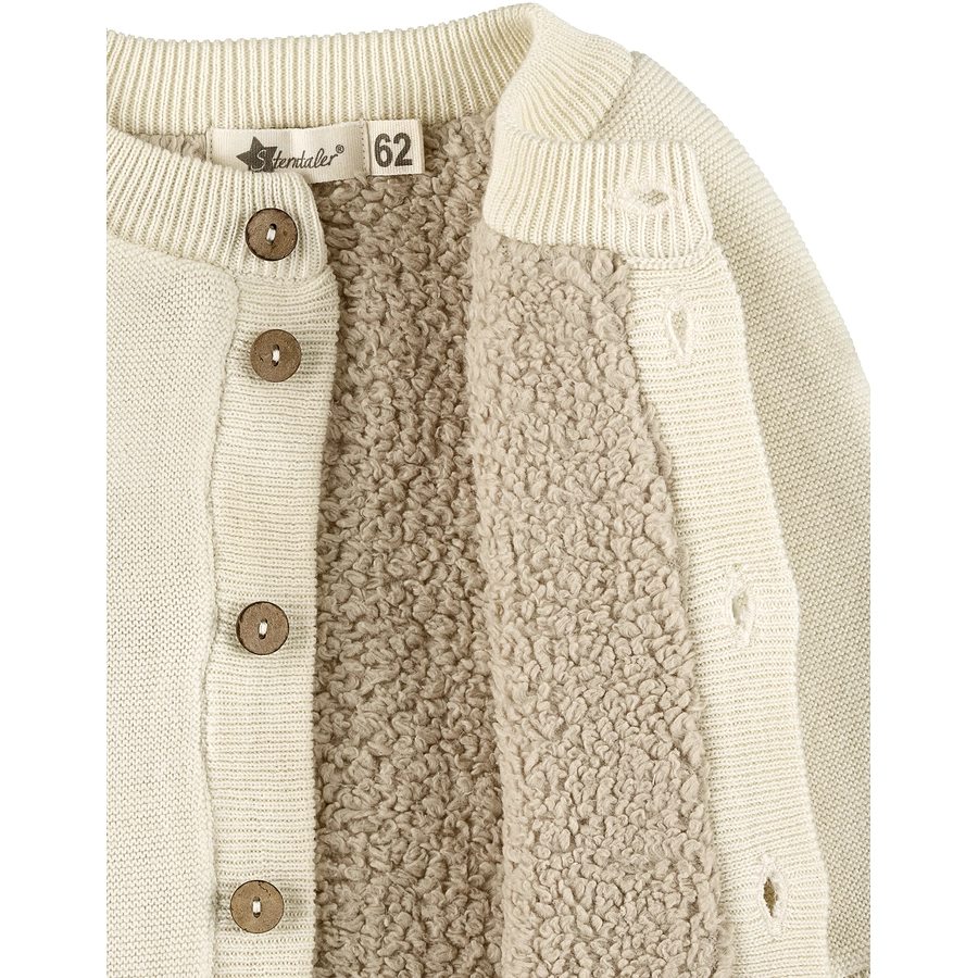 Sterntaler GOTS Strick-Jacke Stern natur