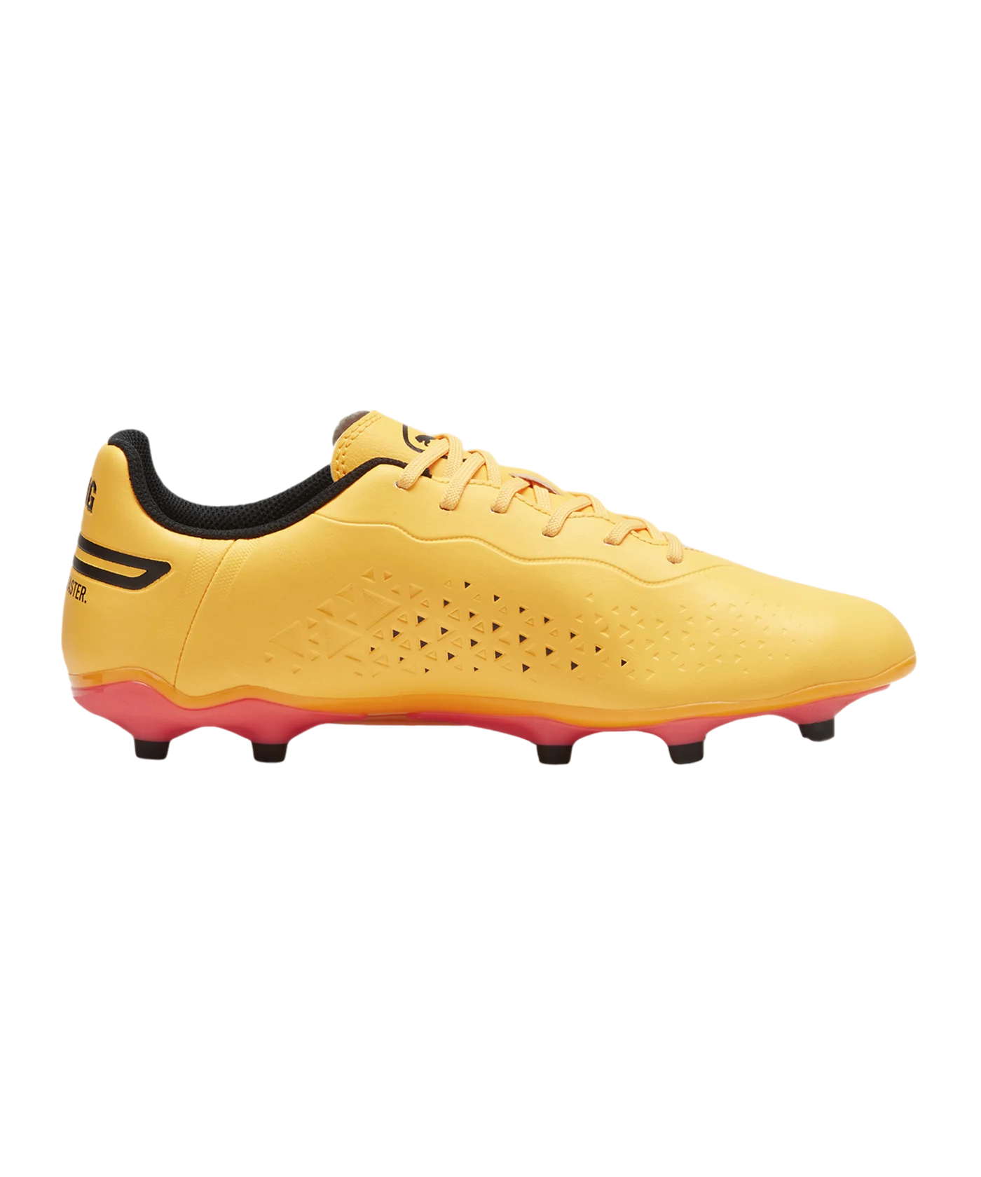 PUMA KING Match FG/AG The Forever Faster Orange Schwarz F05