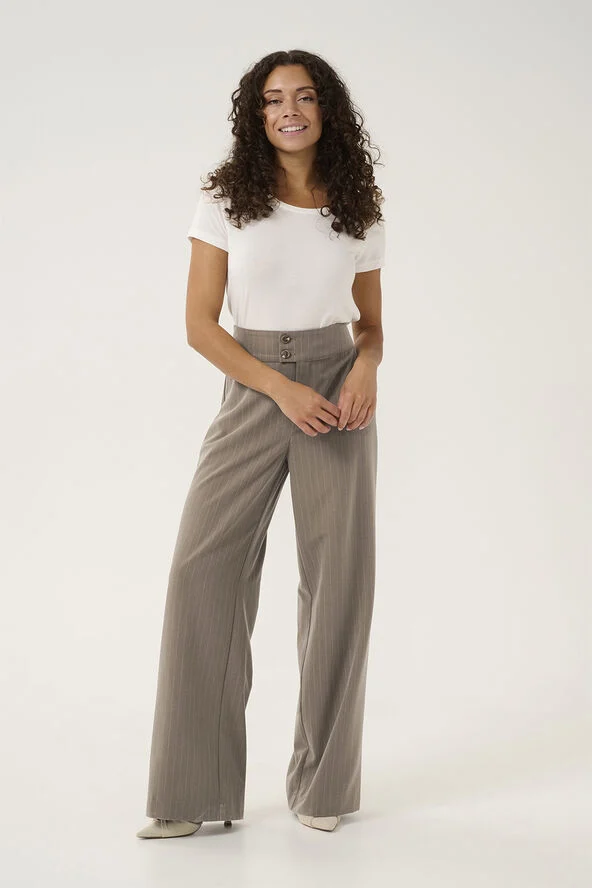 Culture CUannamary Pants Timber wolf melange