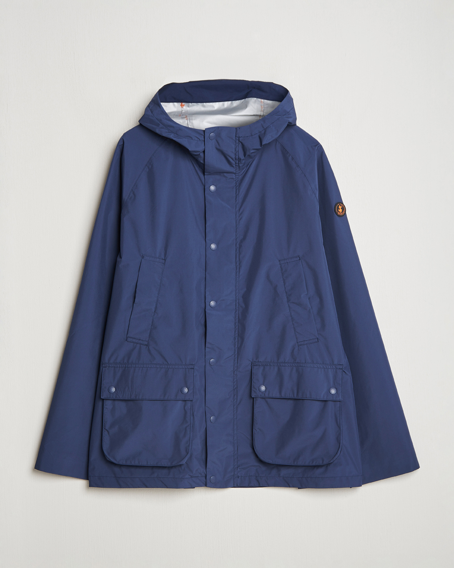 Save The Duck Ghibli Wind/Water Resistant Hooded Jacket Navy Blue