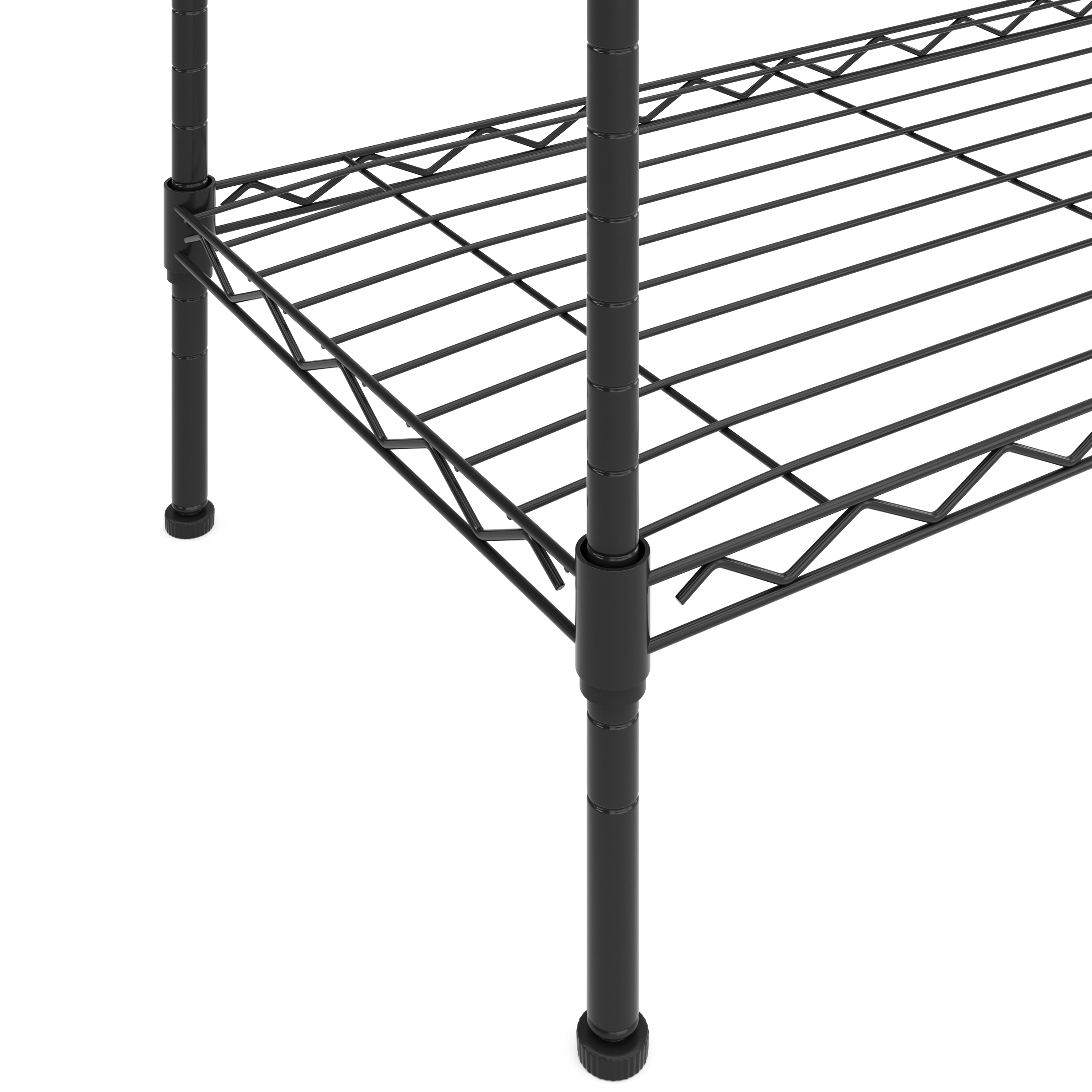 Regal Metall höhenverstellbar 90 x 35 x 137 cm schwarz