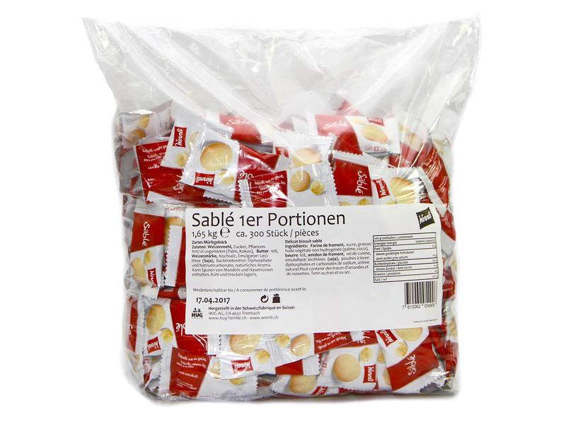 Wernli Guetzli Sablé 1er 300 Stück Zartes Mürbegebäck mit Schweizer Butter