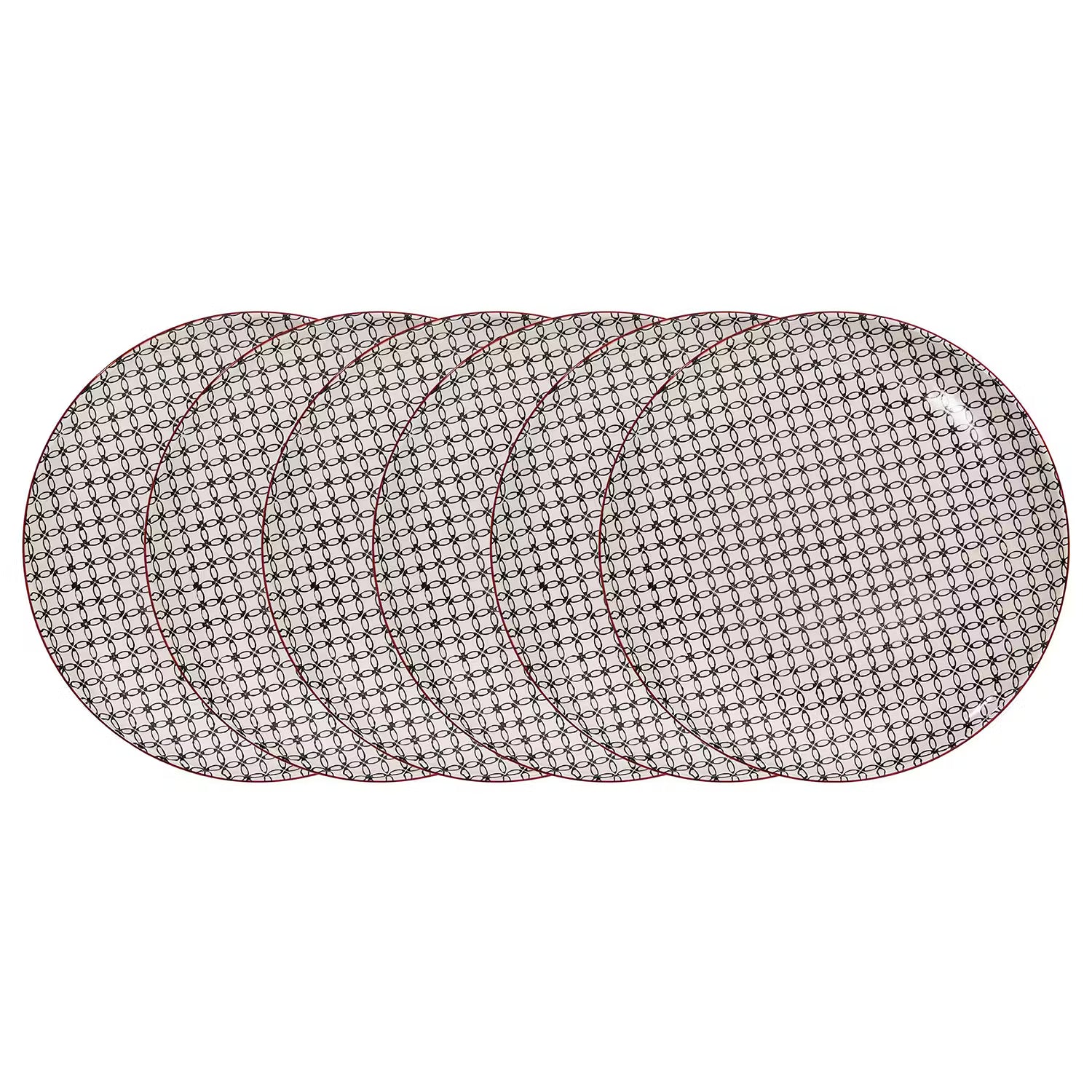 RETRO Essteller 6er-Set