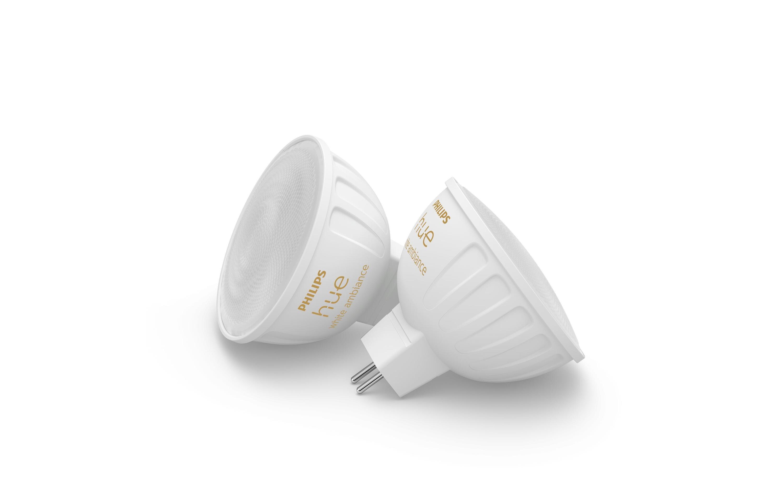 Leuchtmittel White Ambiance MR16 Doppelpack 400 lmSmartes Spot-Leuchtmittel für Leuchten mit GU5.3 Sockel