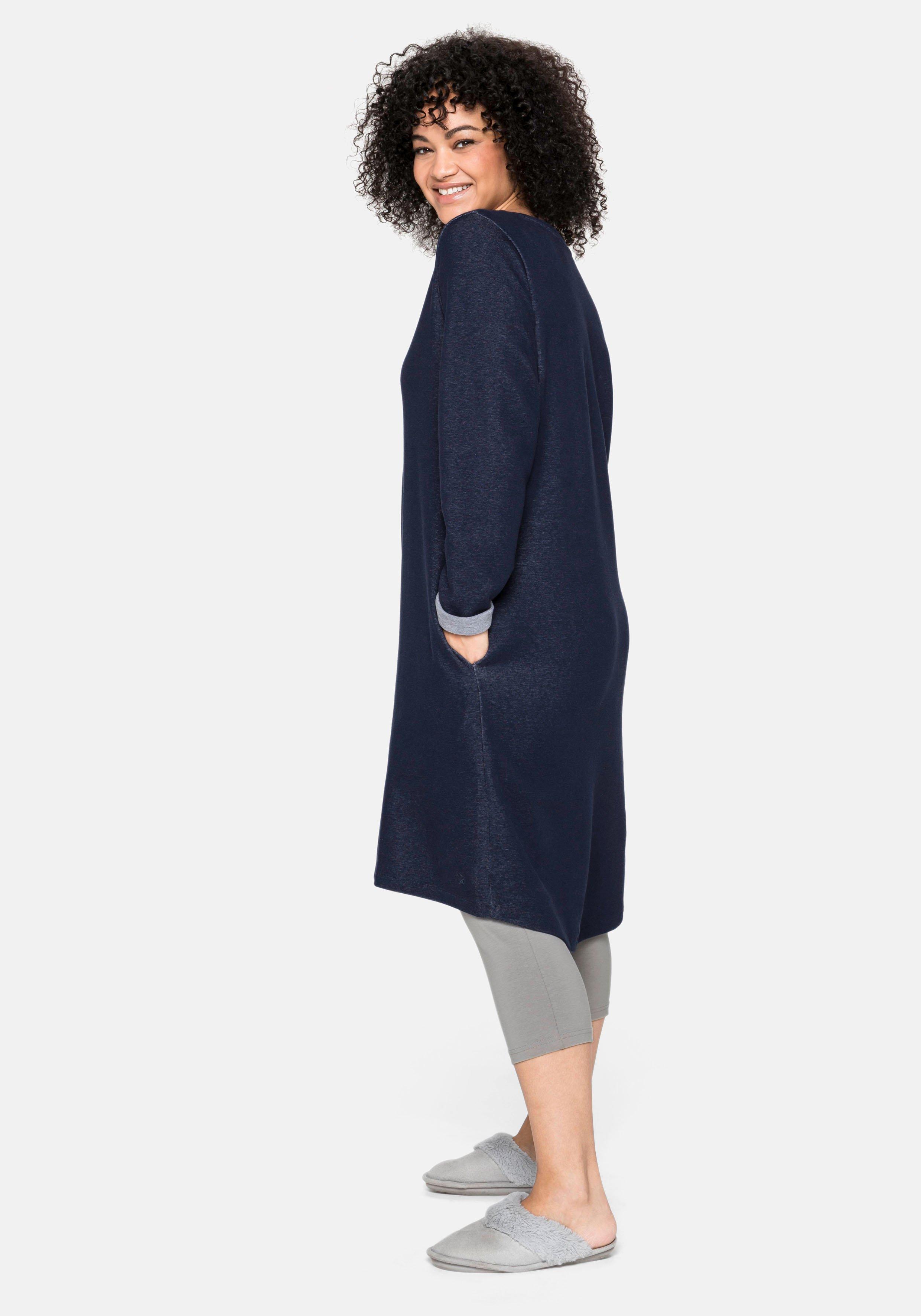 Jerseykleid mit Taschen und regulierbarer Taille