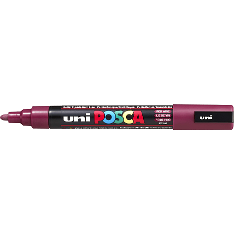 Posca PC5M vandbaseret tusch - rødvin