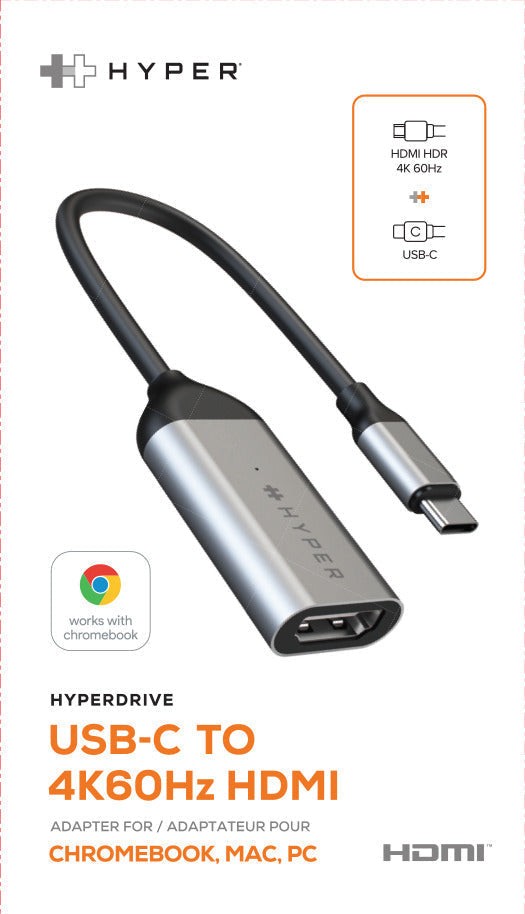 Hyper - HyperDrive USB-C to 4K 60Hz HDMI Adapter