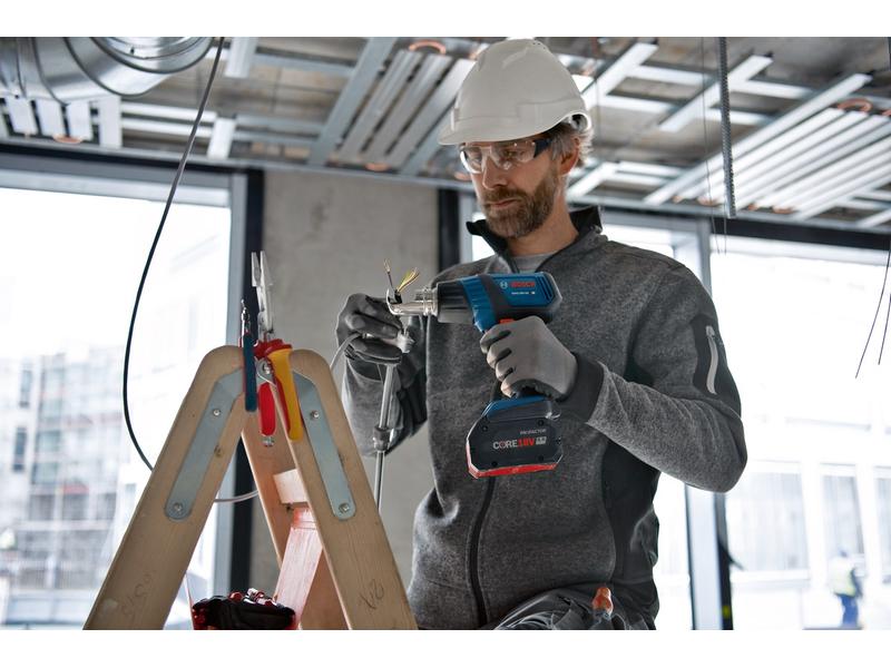 Bosch Professional Akku-Heissluftgebläse GHG 18V-50 Solo, L Flexible 18 V Heissluftpistole in L-Boxx