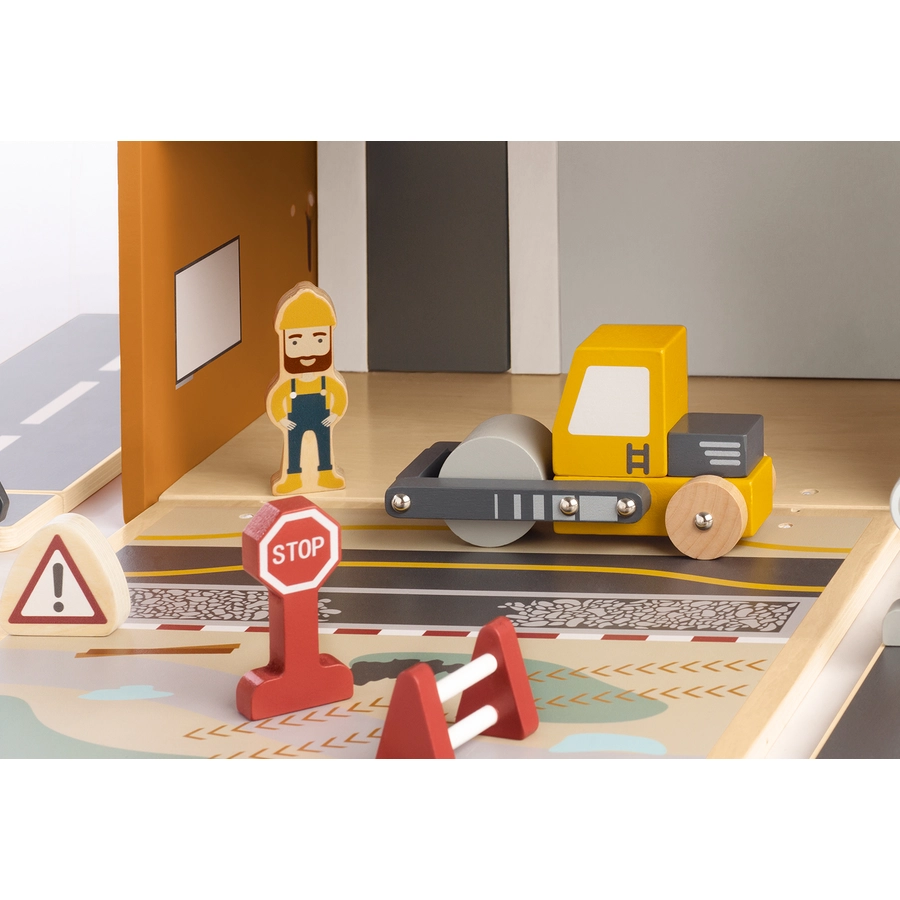 Pinolino Spielwelt 'Baustelle Gustav' mit Zubehör