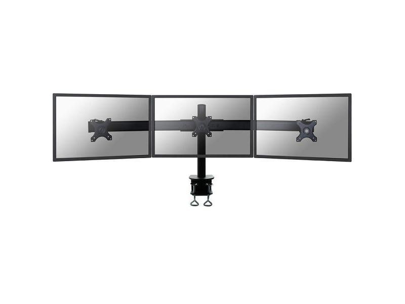 NEOMOUNTS Tischhalterung FPMA-D700D3 bis 24 kg – Schwarz Für 3 Monitore von 10