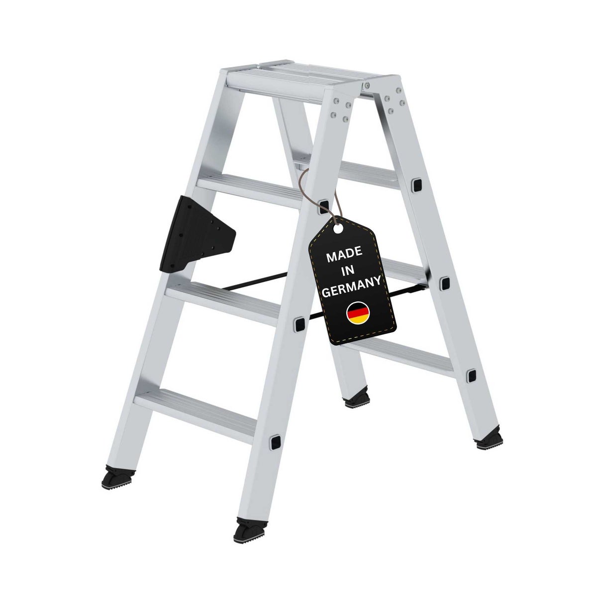 PROREGAL Trapladder, dubbelzijdige toegang, 2 x 4 treden