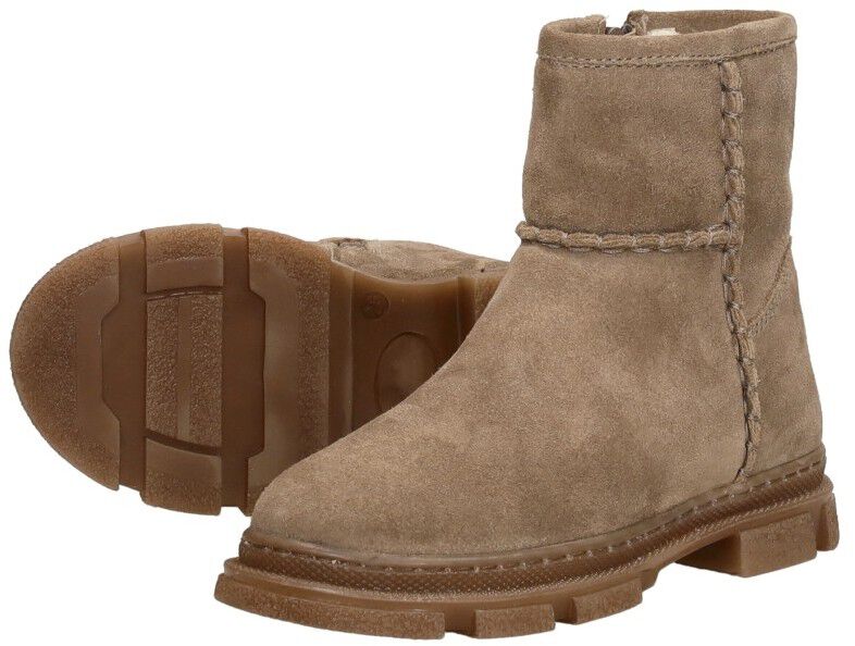 Keq Enkellaarsjes taupe