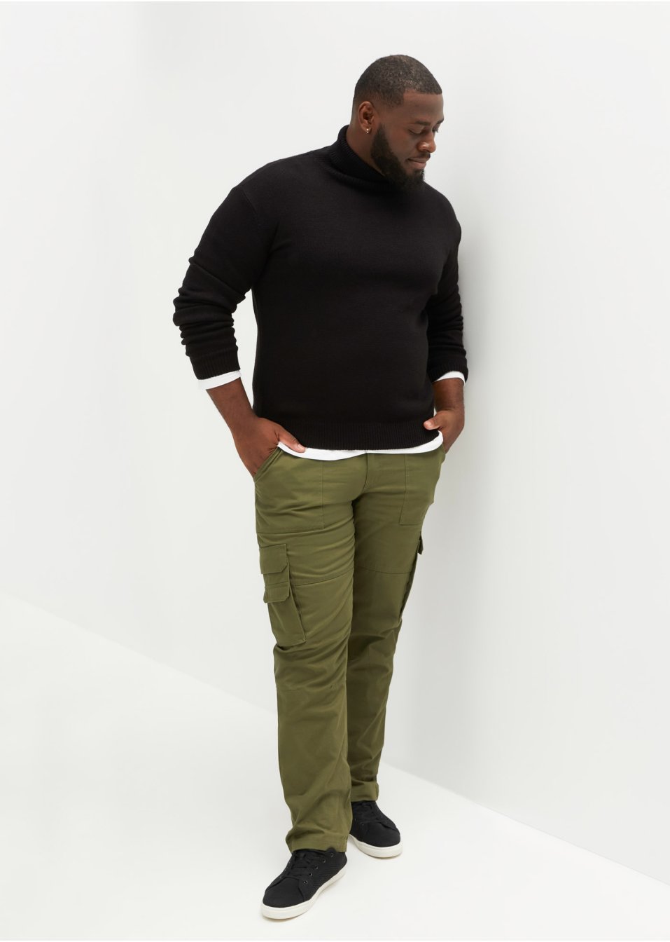 Pull col roulé