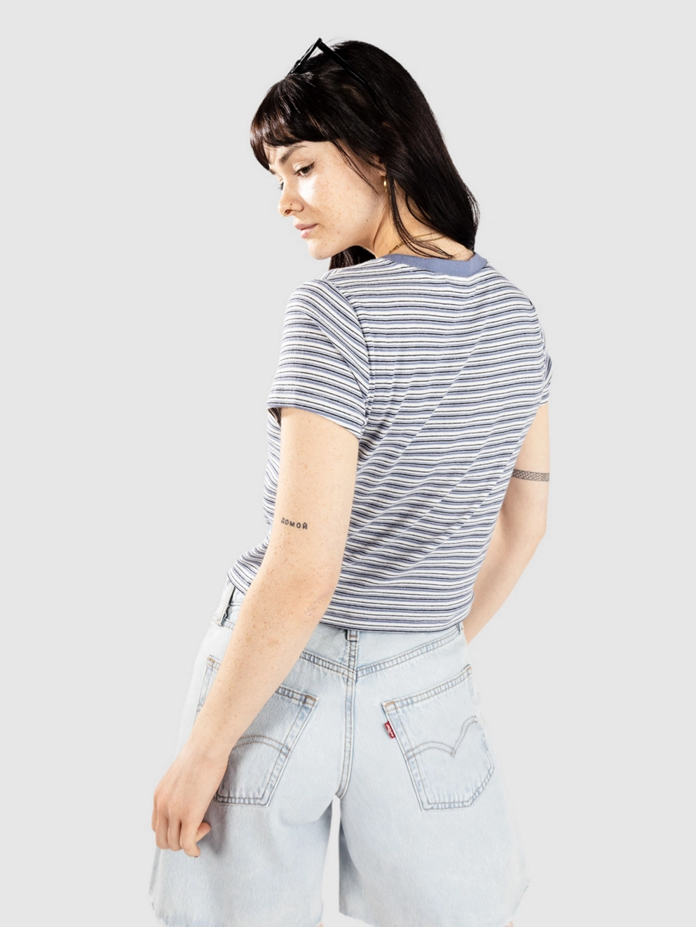 Levi's Essential Sporty T-Shirt meg stripe cloud da