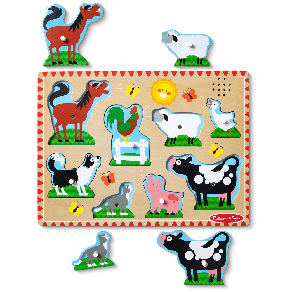 Melissa & Doug Holz-Soundpuzzle-Sortiment